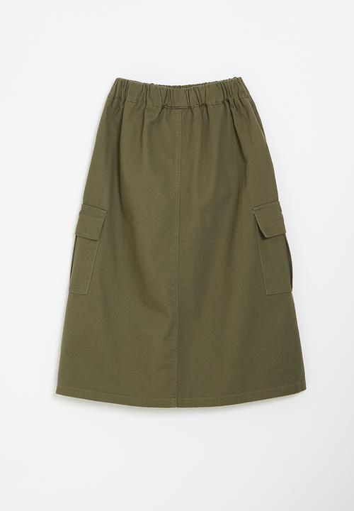 Pop Candy - Utility skirt - green