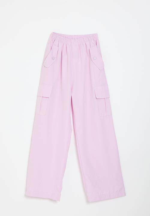 Pop Candy - Draped cargo pants - pink