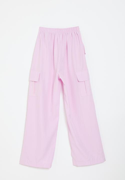 Pop Candy - Draped cargo pants - pink