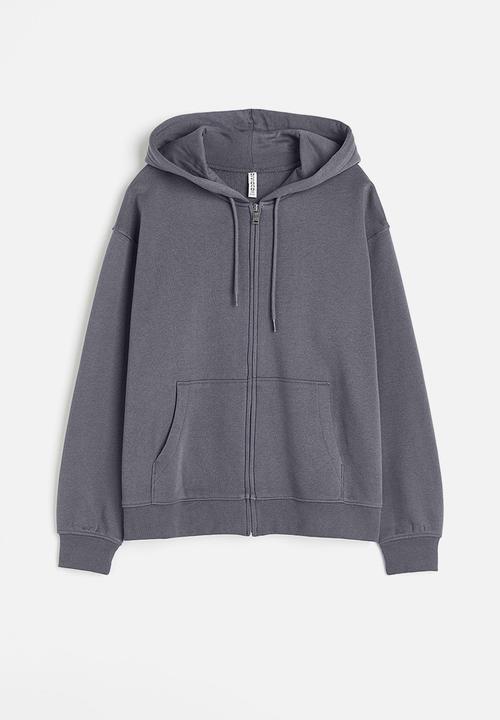 H&M - Zip-through hoodie - grey