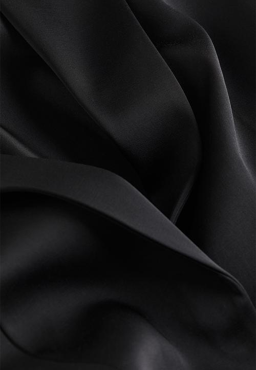 H&M - Tie-belt blazer - black