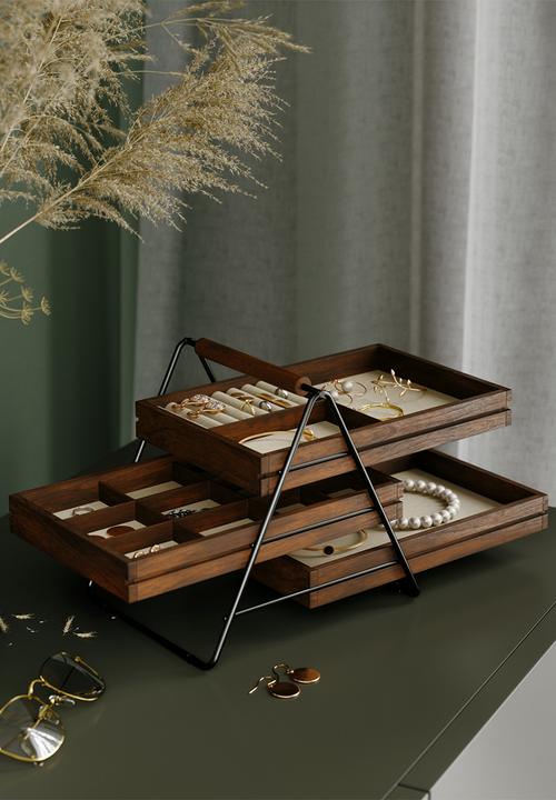 Umbra - Terrace Jewellery Tray - Walnut