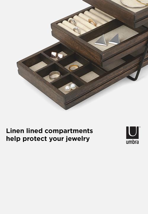 Umbra - Terrace Jewellery Tray - Walnut
