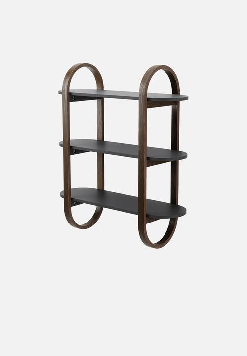 Umbra - Bellwood wall shelf - black & walnut