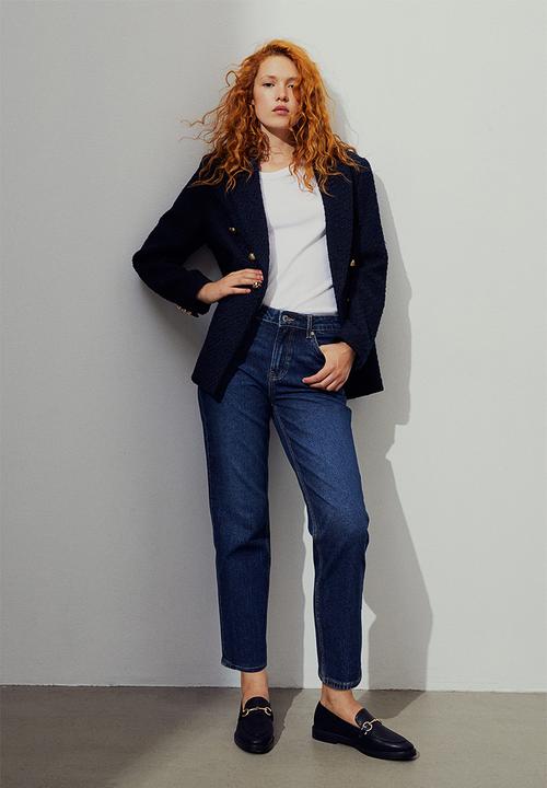 H&M - Slim regular ankle jeans - dark denim blue