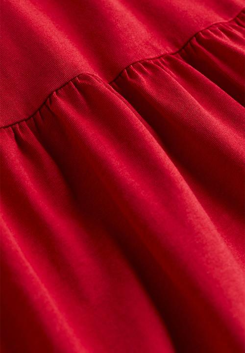 H&M - Collared dress - red