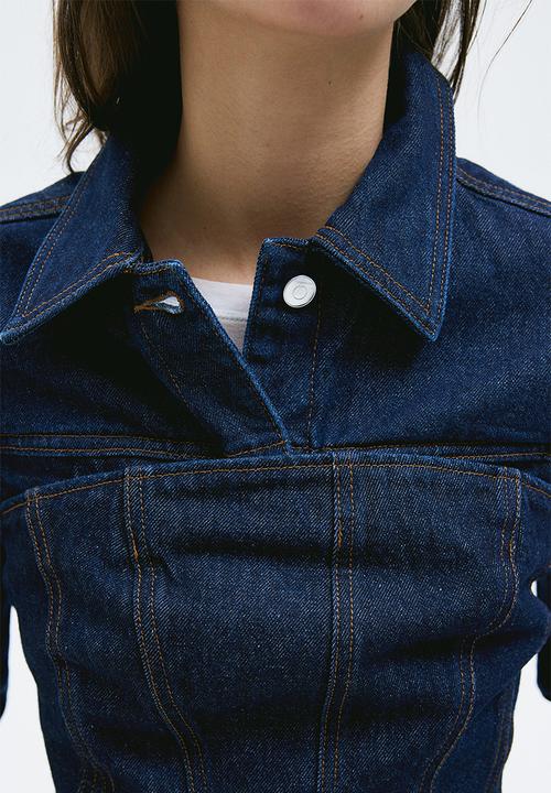 H&M - Tapered-waist denim jacket - blue