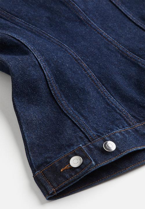 H&M - Tapered-waist denim jacket - blue