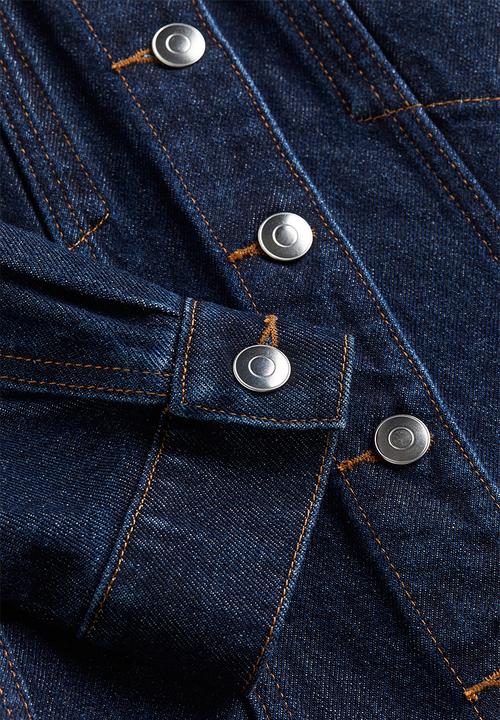 H&M - Tapered-waist denim jacket - blue