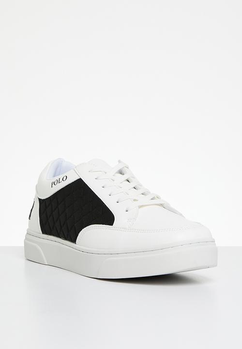 POLO - Quilted sneaker -  white & black 