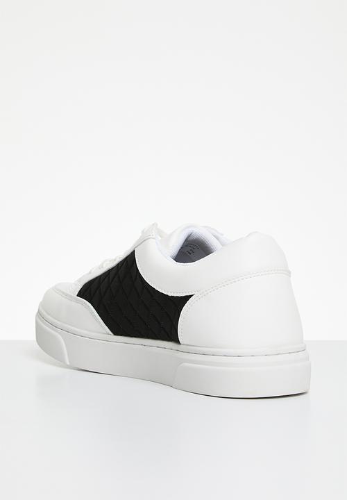 POLO - Quilted sneaker -  white & black 