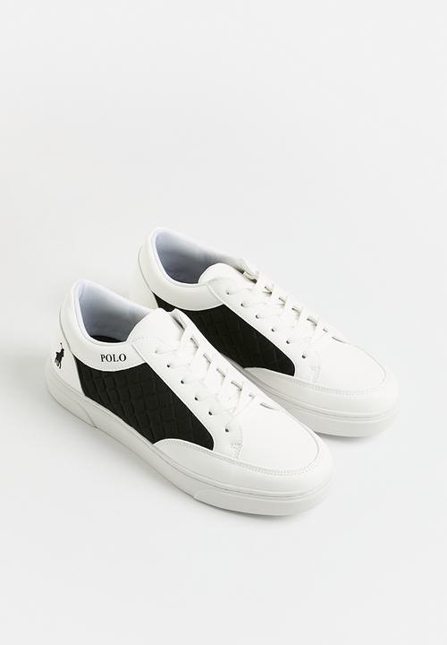 POLO - Quilted sneaker -  white & black 