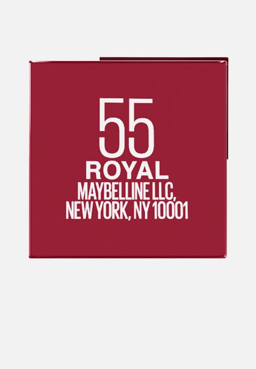 Maybelline - Superstay Vinyl Ink Liquid Lipstick, Smudge-free, Shine Finish - 55 Royal