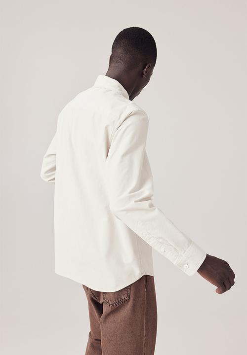 H&M - Regular fit corduroy shirt - light beige