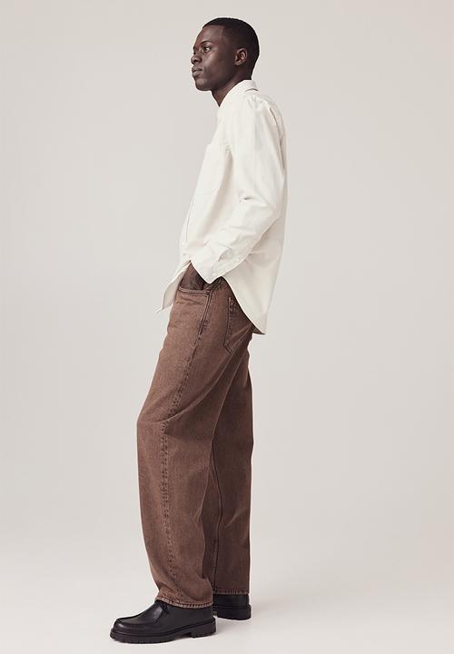 H&M - Regular fit corduroy shirt - light beige