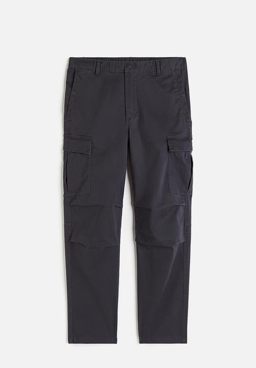 H&M - Regular fit cargo trousers - dark grey