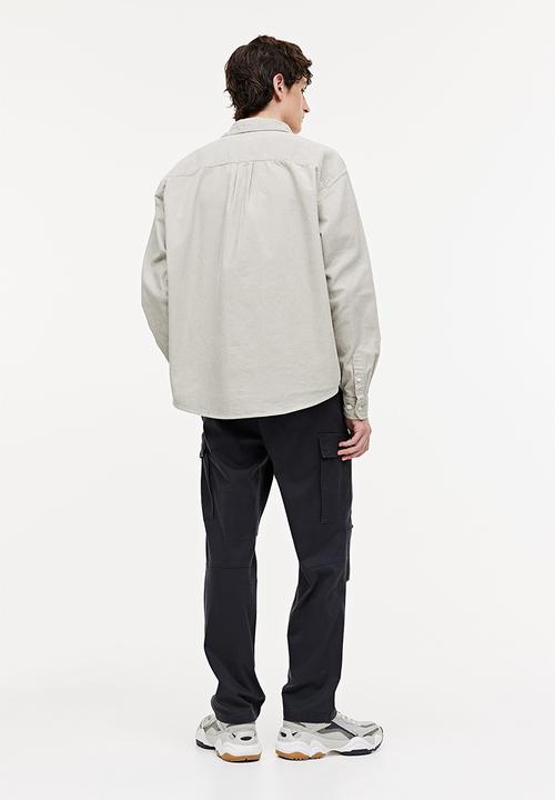H&M - Regular fit cargo trousers - dark grey