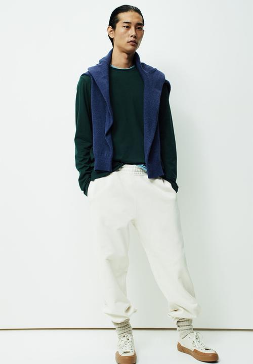 H&M - Slim fit jersey top - forest green