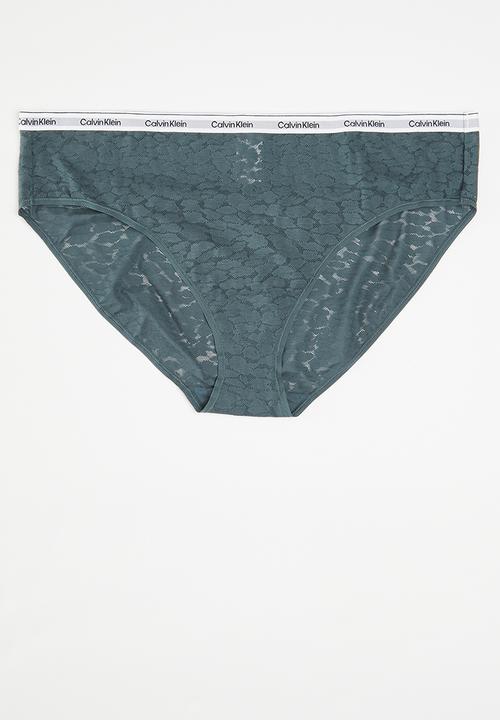 Calvin Klein - Plus Bikini 3pack - true navy/sphinx/dark slate