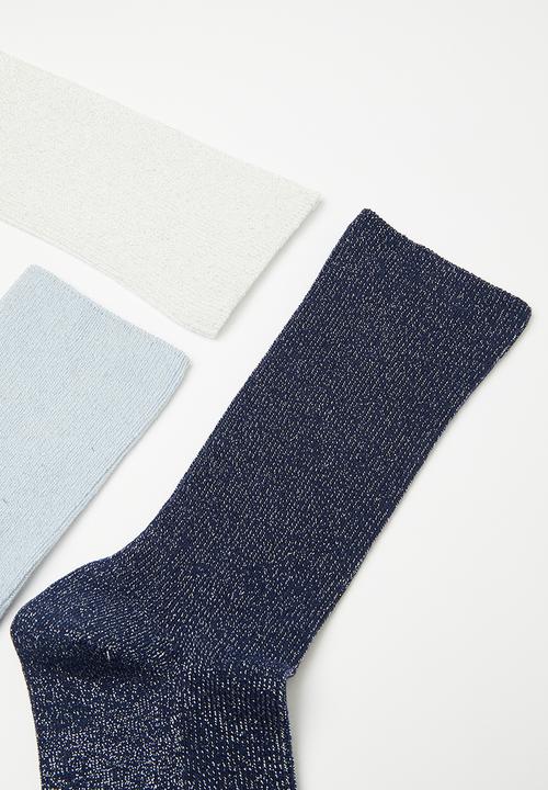 H&M - 3-pack ribbed socks - multi