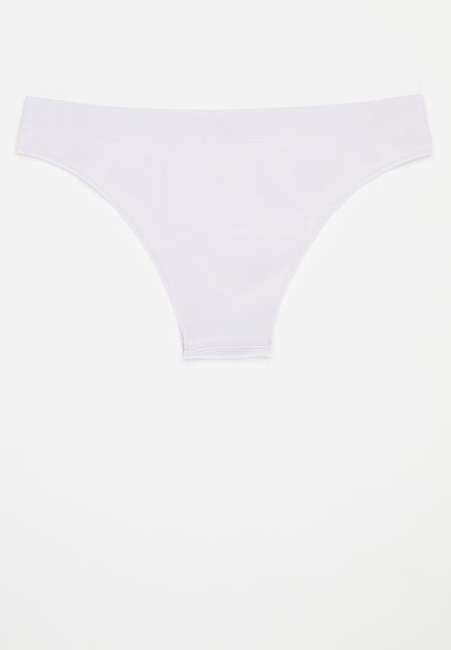 Cotton On - Seamless Hipster Brasiliano Brief 2Pk - Infinity Blue/Lilac Breeze