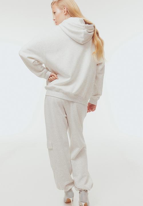 H&M - Cargo sweatpants - light grey marl