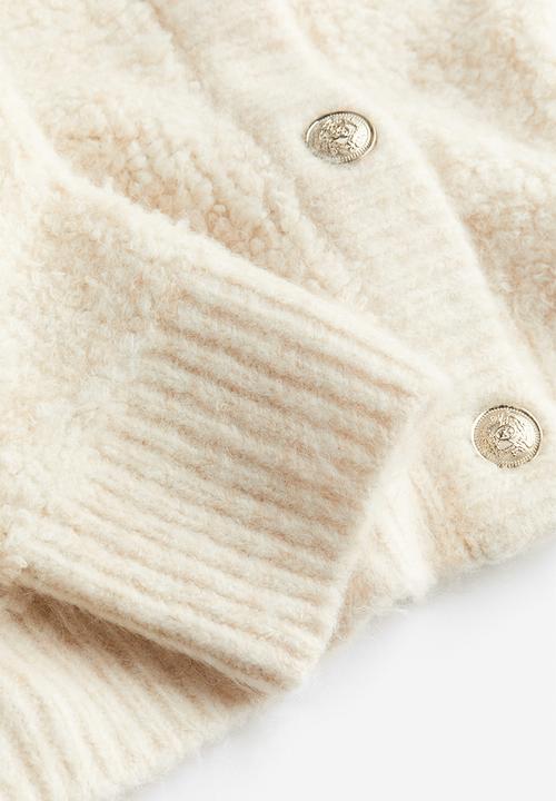 H&M - Bouclé cardigan - cream 