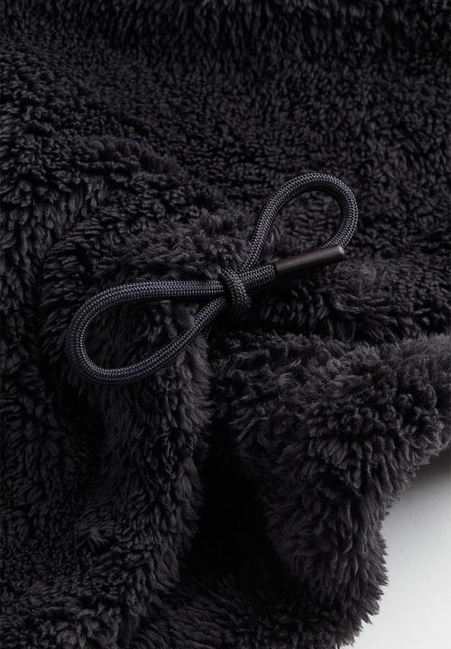 H&M - Pile hoodie - grey