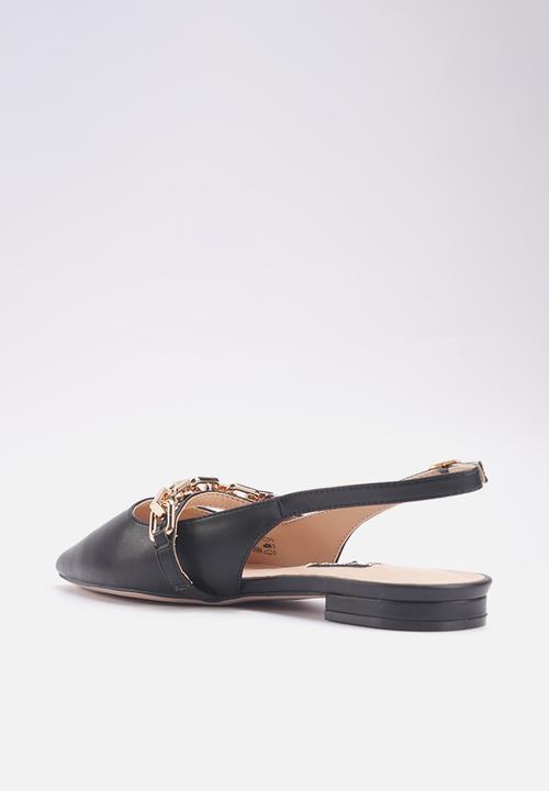 Nine West - David slingback flat - black