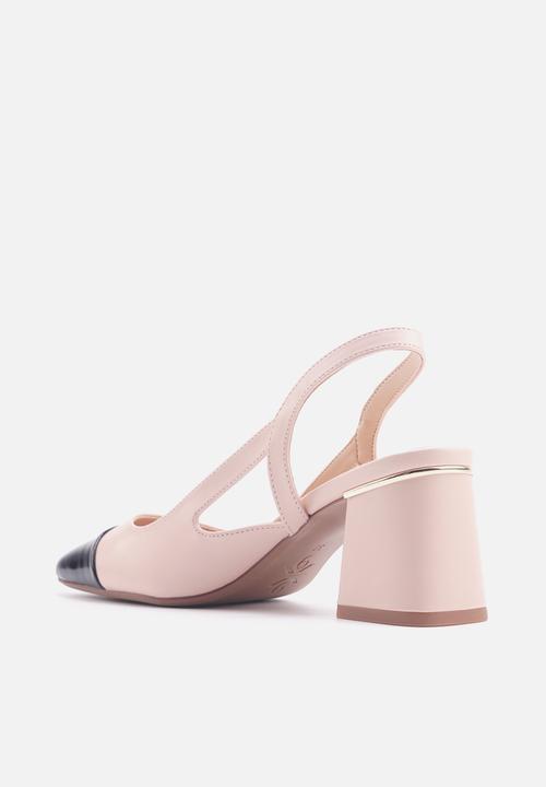 Nine West - Lane block heel sling back - neutral 