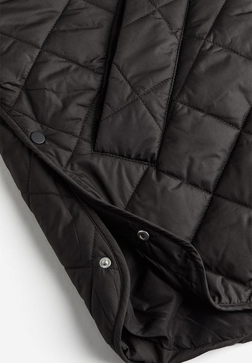 H&M - Hooded quilted jacket - black