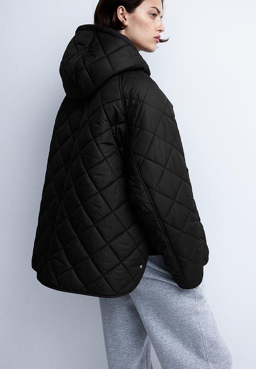 H&M - Hooded quilted jacket - black