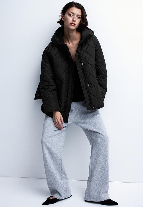 H&M - Hooded quilted jacket - black