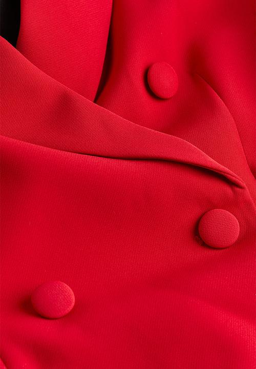 H&M - Double-breasted blazer - red