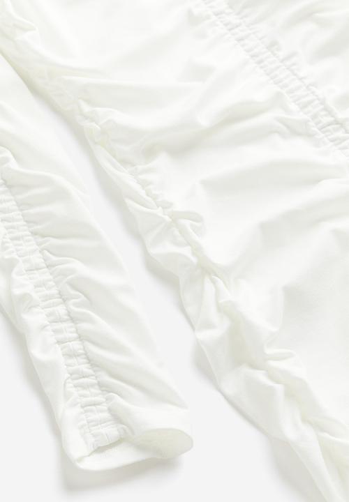 H&M - Draped bodycon dress - cream 
