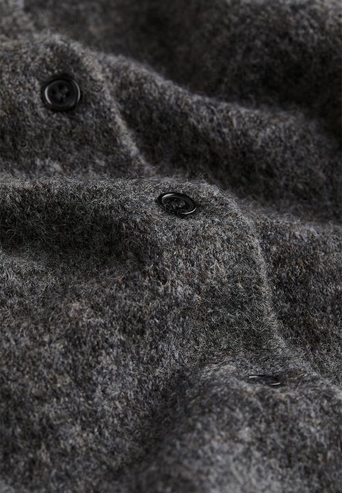 H&M - Knitted cardigan - dark grey marl