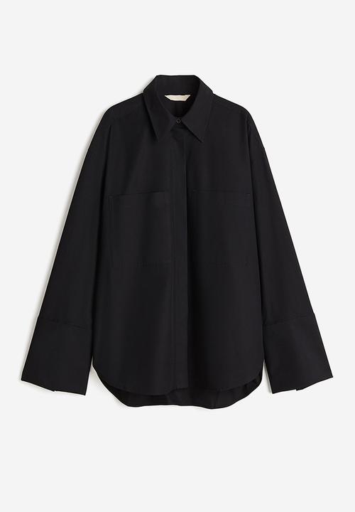 H&M - Oversized cotton shirt - black