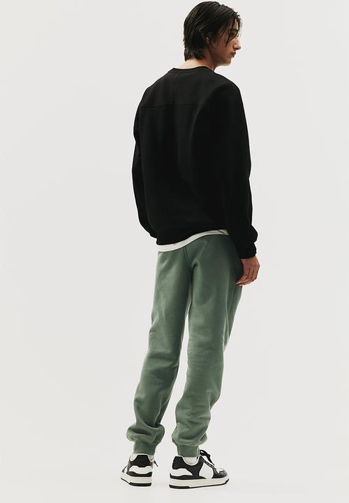 H&M - Regular fit sweatpants - khaki green