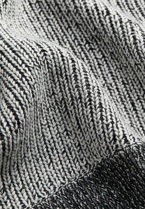 H&M - Wool-blend jumper - white/black marl