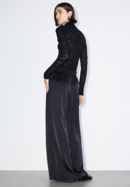 H&M - Wide trousers - black