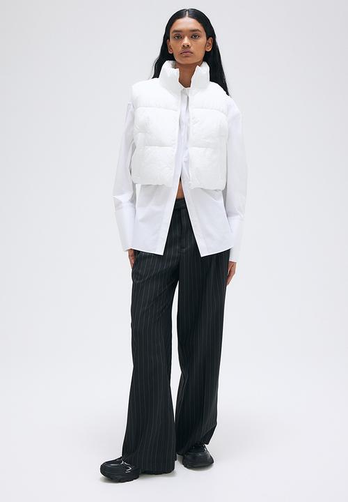 H&M - Puffer gilet - white