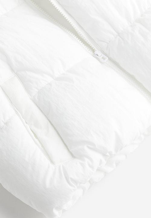 H&M - Puffer gilet - white