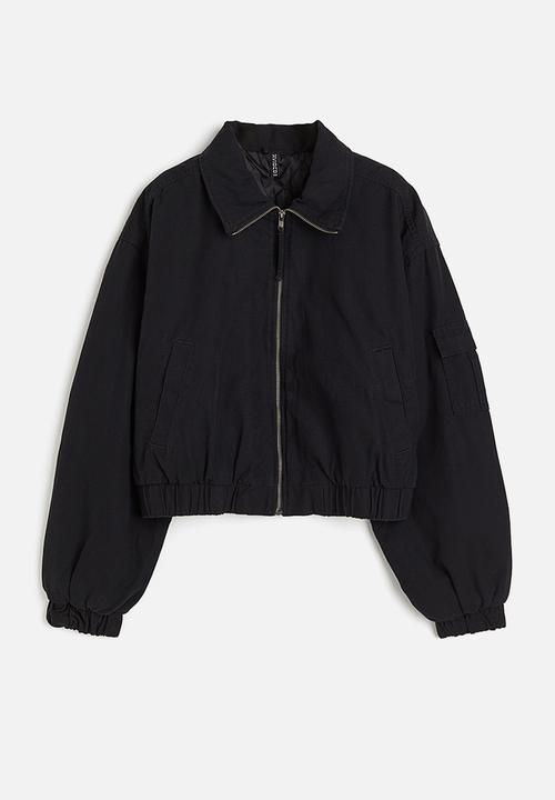 H&M - Padded bomber jacket - black