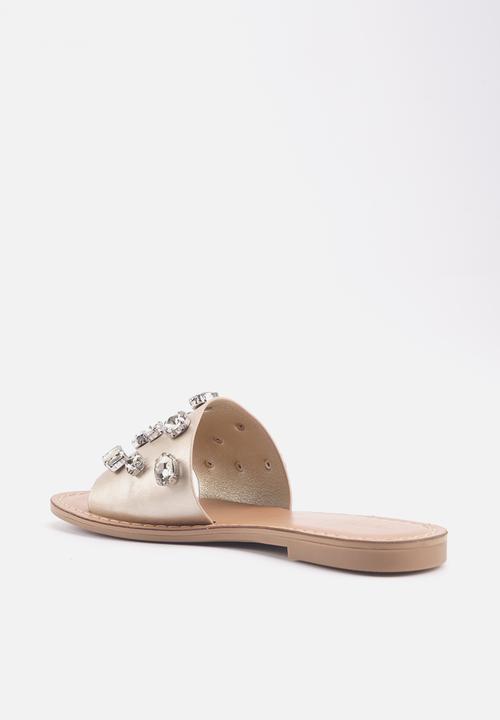 Nine West - Merma slip on sandal - gold