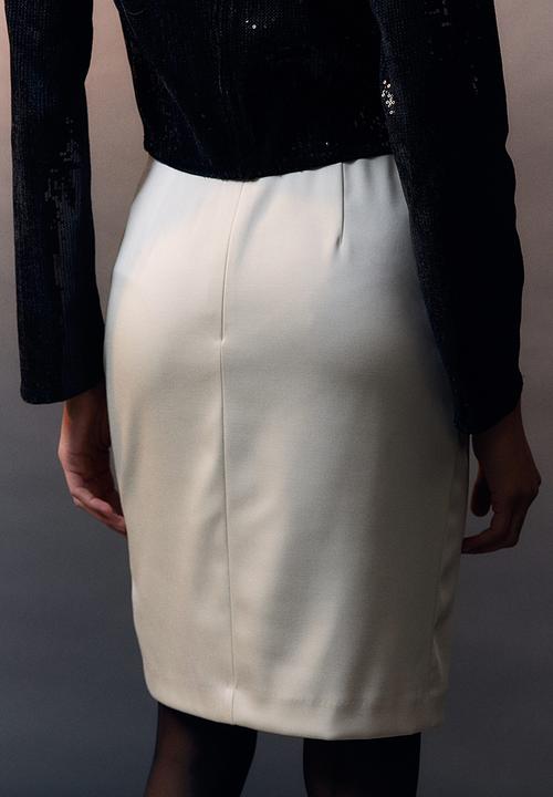 H&M - Pencil skirt - white