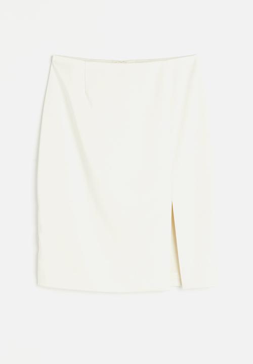 H&M - Pencil skirt - white