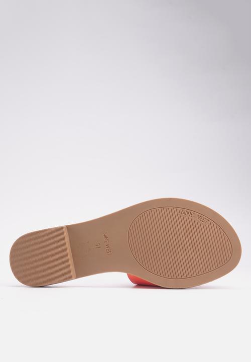 Nine West - Wollon slip on sandal - orange