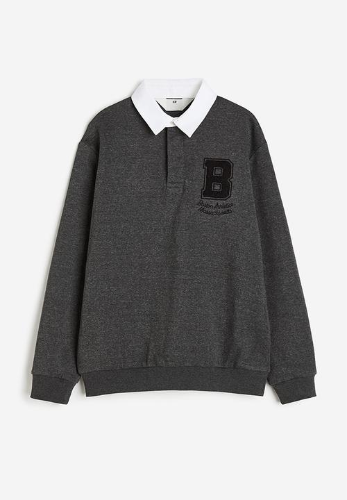 H&M - Rugby shirt - dark grey/boston athletics 