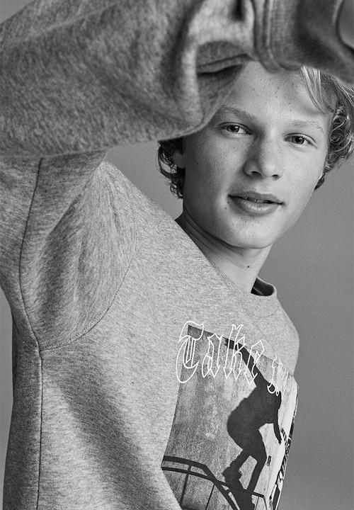 H&M - Sweatshirt - grey marl/take it easy