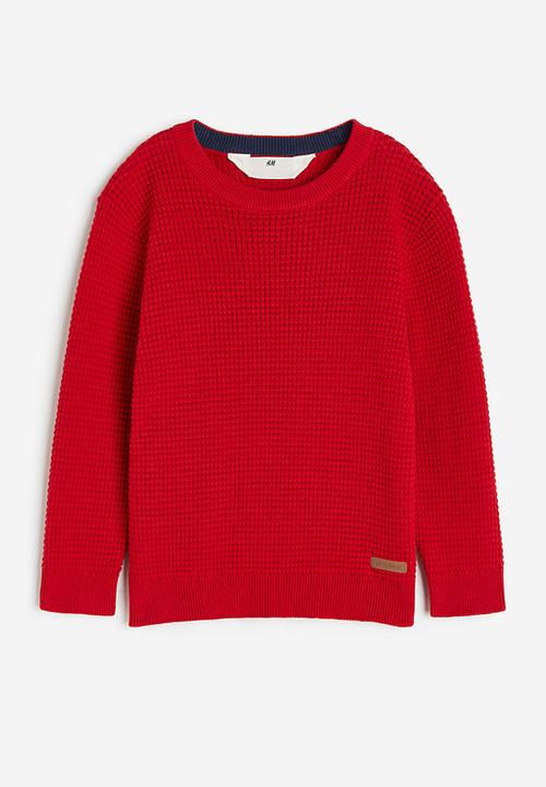 H&M - Waffle-knit jumper - red